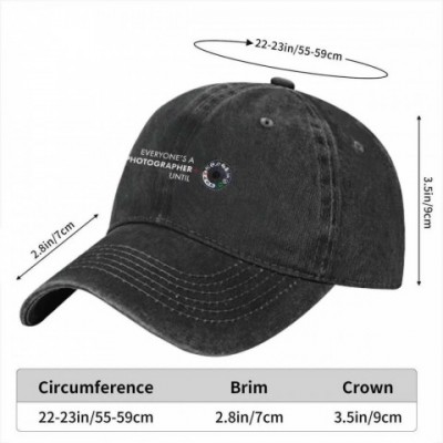 Photography Inspired Manual DSLR Lens Baseball Cap for Men