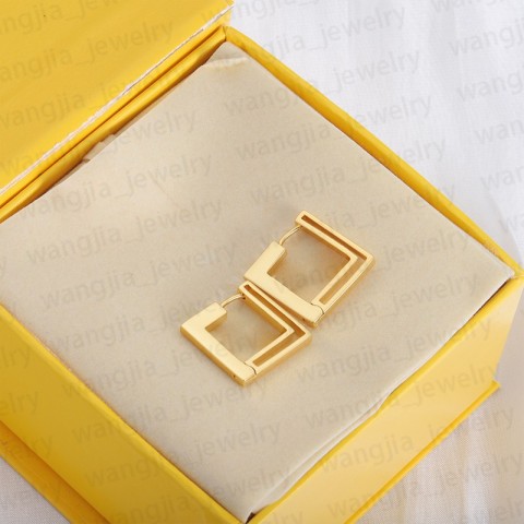 Luxury Pink 18K Gold Plated Heart Alphabet Stud Earrings for Women
