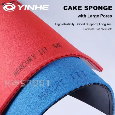 YINHE Mercury 3 Table Tennis Rubber - Non-Sticky Large Pore Cake Sponge