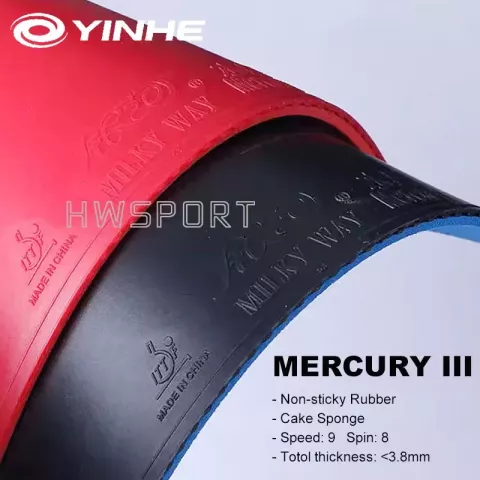 YINHE Mercury 3 Table Tennis Rubber - Non-Sticky Large Pore Cake Sponge