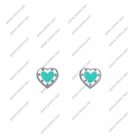 Tiffany-Style Women's 18K Gold Plated Heart Pendant Necklace