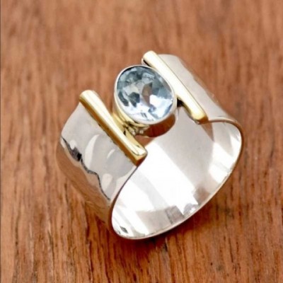Vintage Zirconia Geometric Band Ring for Women - Trendy Holiday Jewelry