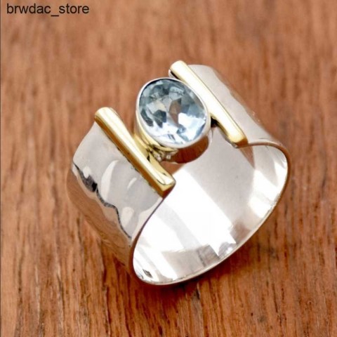 Vintage Zirconia Geometric Band Ring for Women - Trendy Holiday Jewelry