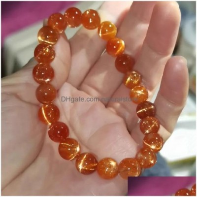 Beaded Natural Golden Sun Unisex Bracelet, Retro Luxury Drop Delivery Dhqu2