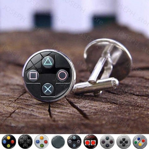 Creative Vintage Xbox Controller Cufflinks for Men