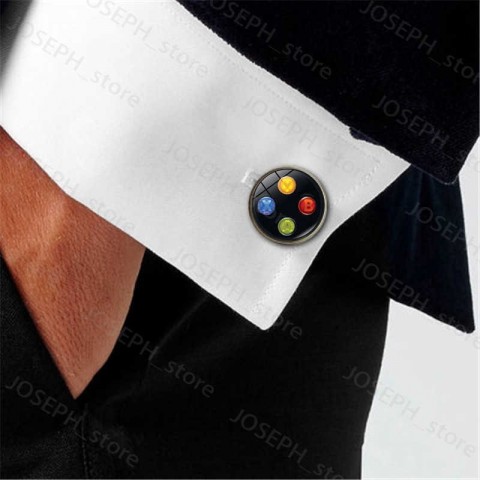Creative Vintage Xbox Controller Cufflinks for Men