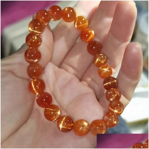 Beaded Natural Golden Sun Unisex Bracelet, Retro Luxury Drop Delivery Dhqu2