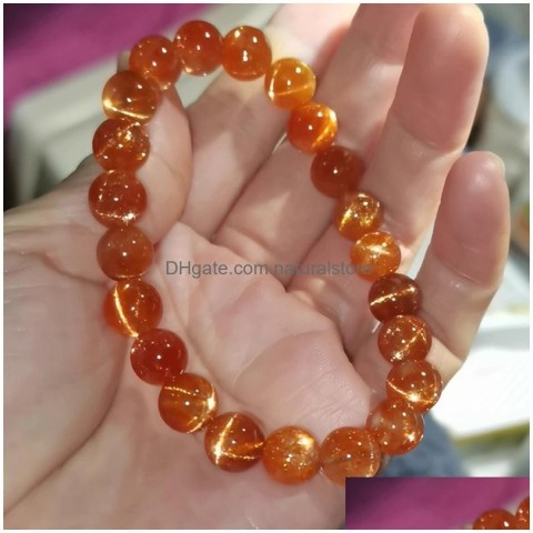 Beaded Natural Golden Sun Unisex Bracelet, Retro Luxury Drop Delivery Dhqu2