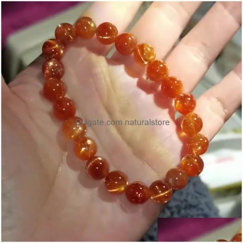 Beaded Natural Golden Sun Unisex Bracelet, Retro Luxury Drop Delivery Dhqu2
