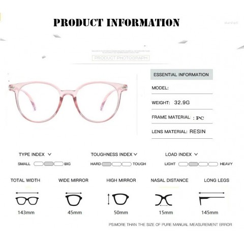 Transparent Round Sunglasses Frames for Women and Men 2025