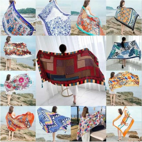 90x185cm Women's Brazilian Summer Beach Sarong Scarf W250120