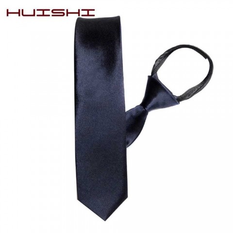 Premium Men's Formal Neckties - Red, Dark Blue, Black Polyester Satin Ties for Wedding & Vintage Look