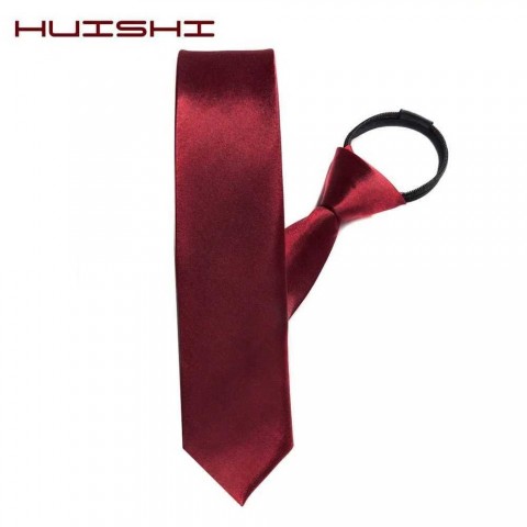 Premium Men's Formal Neckties - Red, Dark Blue, Black Polyester Satin Ties for Wedding & Vintage Look