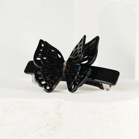 Luxury French Butterfly Hair Clips for Women - Parisian Design Claw Barrette