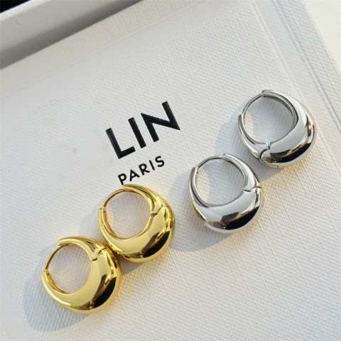 Elegant Women's Stud Earrings with Cubic Zirconia, 18K Gold Plated, Bohemian Style