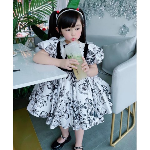 MarFoli High-End Girls' Vintage Spanish Evening Gown for Easter & Birthday Parties A1235