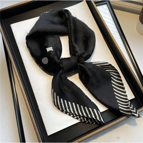 Luxury Silk Pashmina Scarf for Women with Letter Dot Design, 70cmx70cm