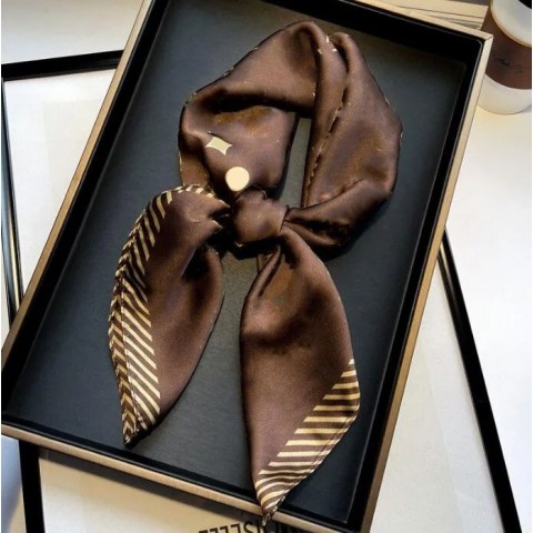 Luxury Silk Pashmina Scarf for Women with Letter Dot Design, 70cmx70cm