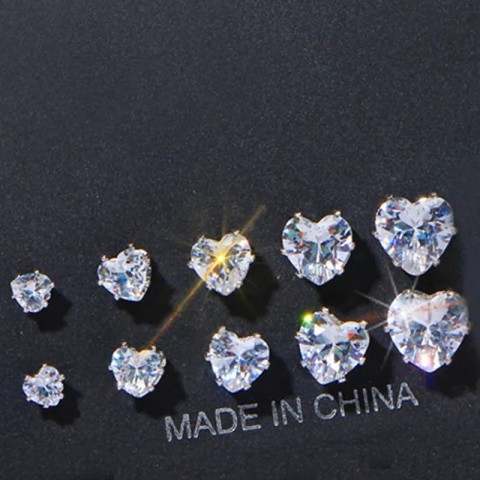 Stud 17KM Vintage Cubic Zirconia Stud Earrings Silver Rhinestone Bow Set for Women 231102