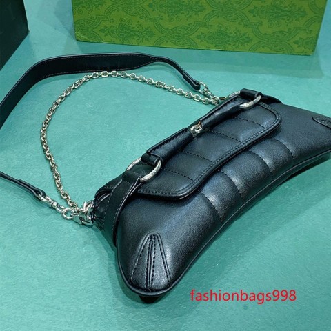Luxury Leather Shoulder Bag 764339 - High-Quality Classic Retro Women's Crossbody Handbag