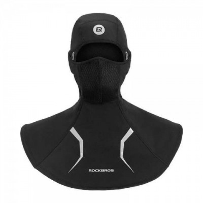 ROCKBROS Unisex Thermal Cycling Balaclava, Detachable Windproof Face Mask W241008