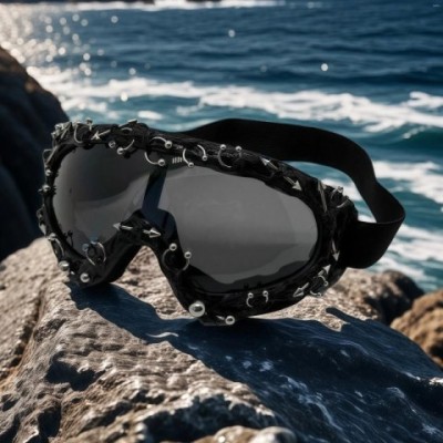 Stylish Rivets Goggles for Hiking and Cycling - UV400 Protection
