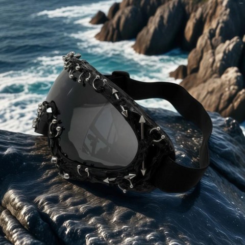 Stylish Rivets Goggles for Hiking and Cycling - UV400 Protection