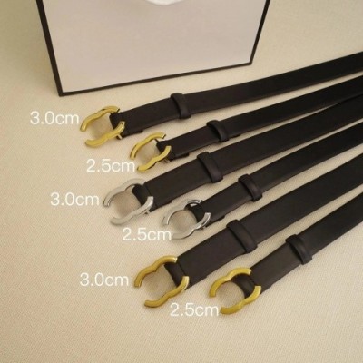 Designer Leather Belts for Men and Women - Adjustable Smooth Buckle