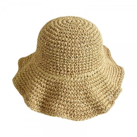 Sun Protection Wide Brim Straw Hat for Women - Travel Friendly