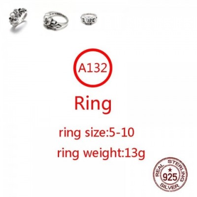 A132 Unisex Sterling Silver Band Ring, Punk Hiphop Cross Design, Personalizable Lover Gift