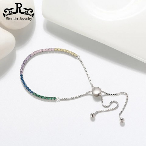 Rinntin Shiny Adjustable Gold Chain Bracelet for Women, Girls, Gothic Beach Jewelry