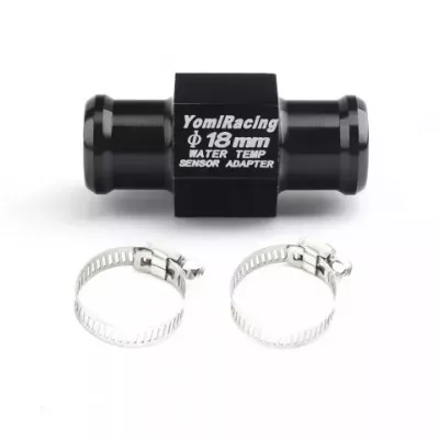 Universal Fit 16MM-22MM Black Motorcycle Water Temp Gauge Adapter