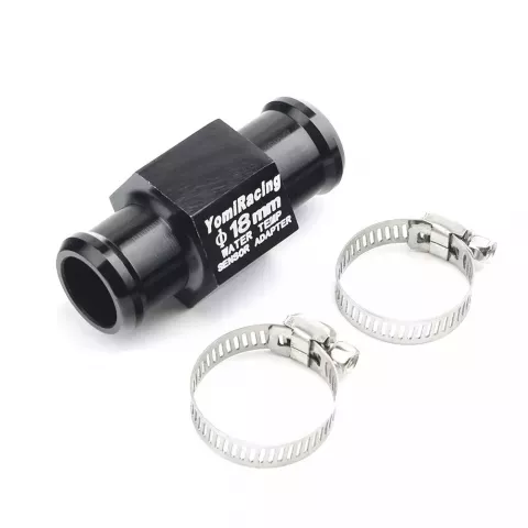 Universal Fit 16MM-22MM Black Motorcycle Water Temp Gauge Adapter