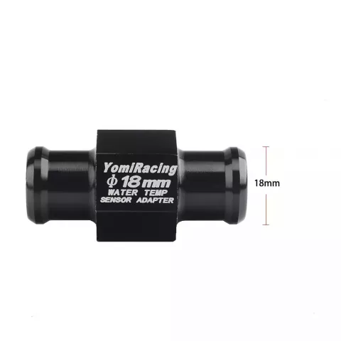 Universal Fit 16MM-22MM Black Motorcycle Water Temp Gauge Adapter