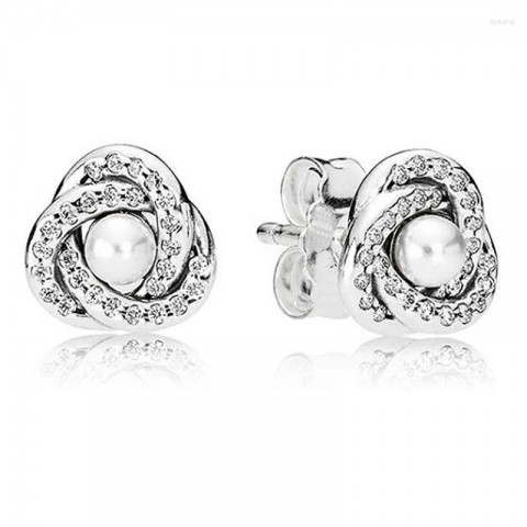 Stud Earrings in 925 Sterling Silver with Bee and Heart Design, Perfect Gift for Women