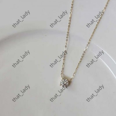 2024 Choucong Moissanite Solitaire Pendant, 6mm White Gem, Sterling Silver Chain, Women's Fashion Necklace