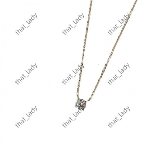 2024 Choucong Moissanite Solitaire Pendant, 6mm White Gem, Sterling Silver Chain, Women's Fashion Necklace