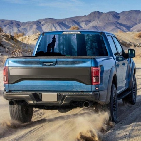 A160 Truck Suv Pickup 3D Rear Windshield Sun Visor Sticker 165x56CM