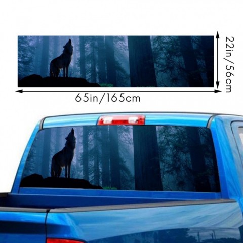 A160 Truck Suv Pickup 3D Rear Windshield Sun Visor Sticker 165x56CM