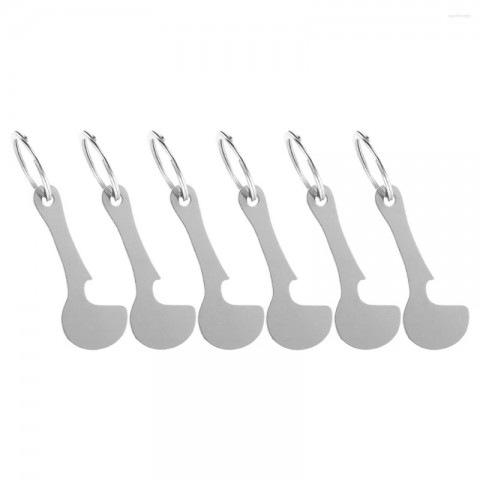 Silver Shopping Cart Tokens Keychains for Boys - Universal Trolley Insert Coins