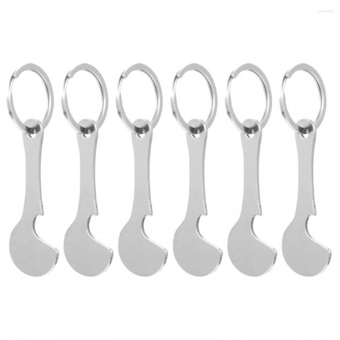 Silver Shopping Cart Tokens Keychains for Boys - Universal Trolley Insert Coins
