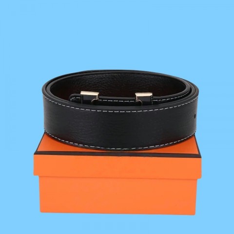 Luxury Double-Sided Letter Design Leather Belt for Men and Women - Unisex Style