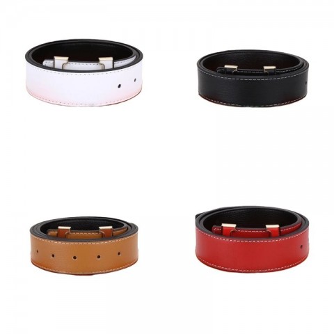 Luxury Double-Sided Letter Design Leather Belt for Men and Women - Unisex Style