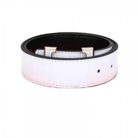 Luxury Double-Sided Letter Design Leather Belt for Men and Women - Unisex Style