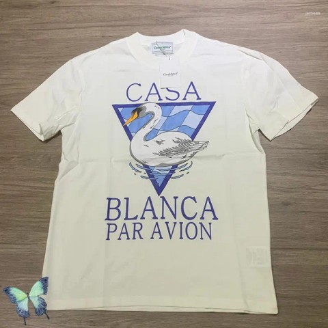 Racing Signature T-Shirts for Men 2023 SS Loose Cotton Letter Logo Print