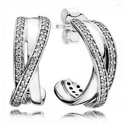 Stud Earrings in 925 Sterling Silver with Bee and Heart Design, Perfect Gift for Women