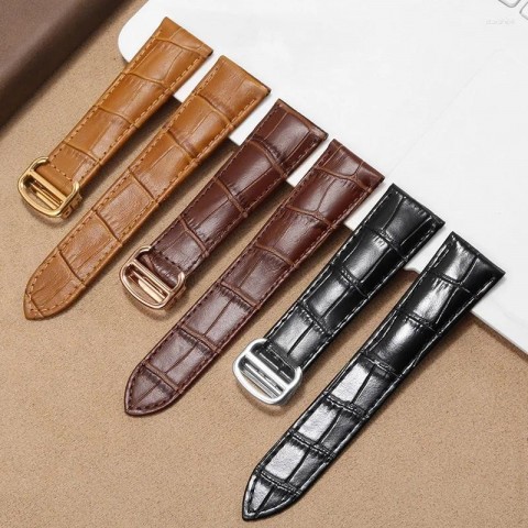 Genuine Leather Watch Bands for Solo Series - Black/Brown - Men/Women - 16-25mm