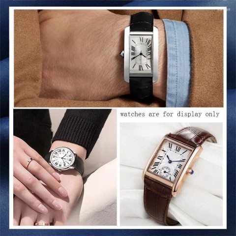 Genuine Leather Watch Bands for Solo Series - Black/Brown - Men/Women - 16-25mm
