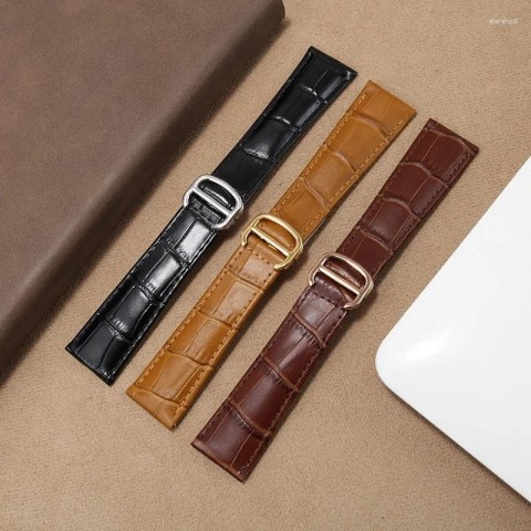 Genuine Leather Watch Bands for Solo Series - Black/Brown - Men/Women - 16-25mm