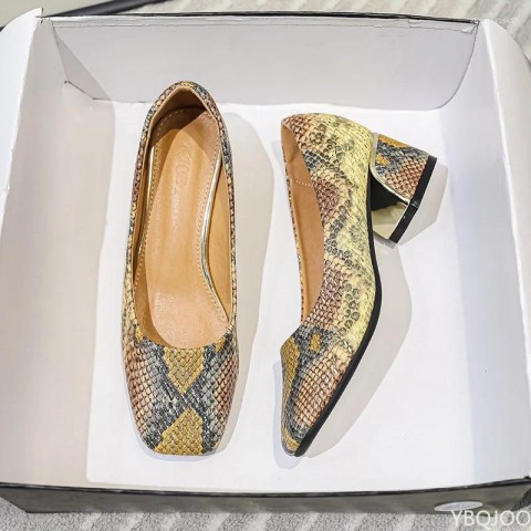 Sexy Autumn Chunky Heel Dress Shoes for Women